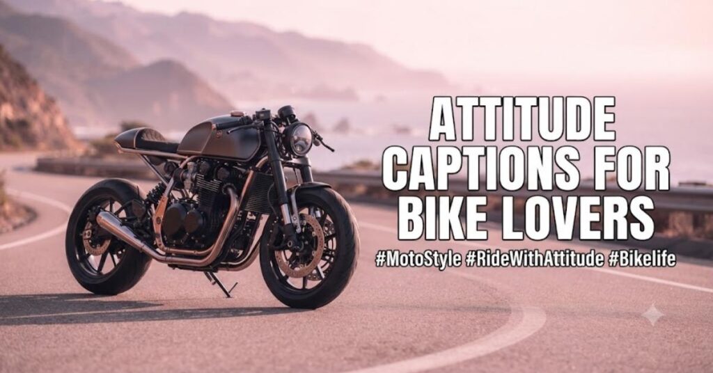 Attitude Captions for Bike Lovers