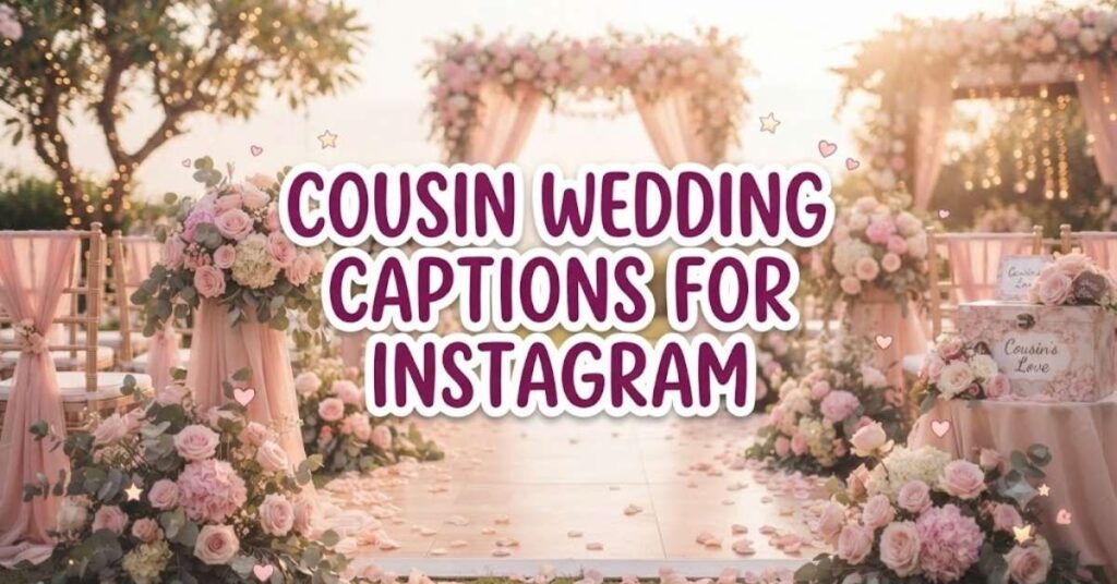 Cousin Wedding Captions for Instagram