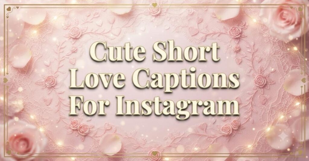 Cute Short Love Captions For Instagram