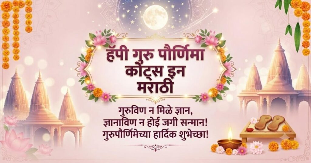 Happy Guru Purnima Quotes in Marathi