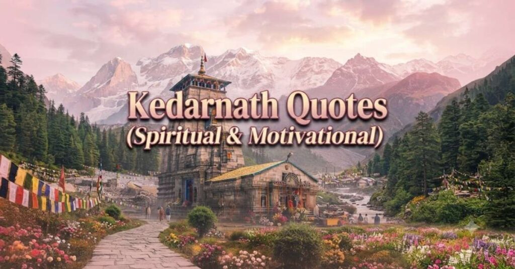 Kedarnath Quotes (Spiritual & Motivational)