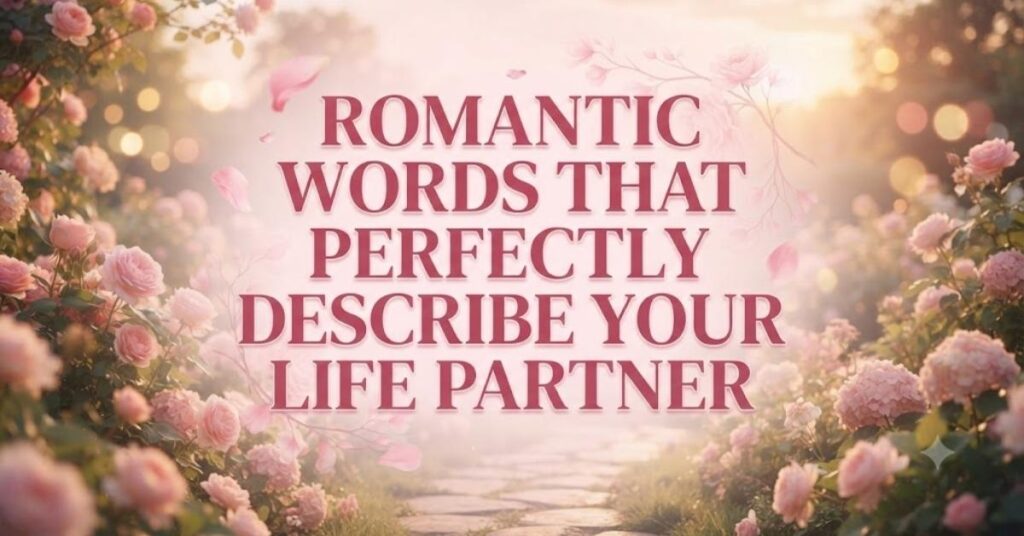 Romantic Words That Perfectly Describe Your Life Partner