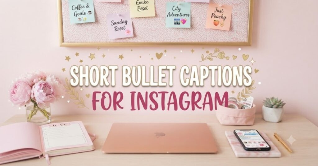 Short Bullet Captions for Instagram
