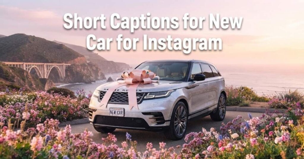 Short Captions for New Car for Instagram