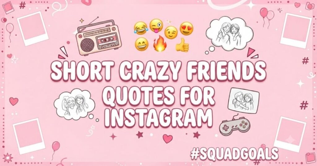 Short Crazy Friends Quotes For Instagram