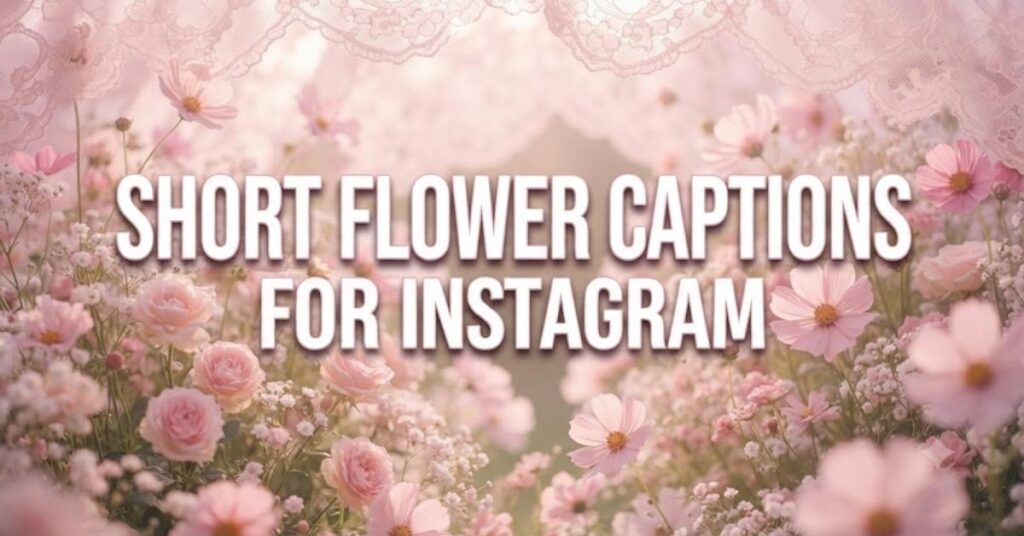 Short Flower Captions for Instagram