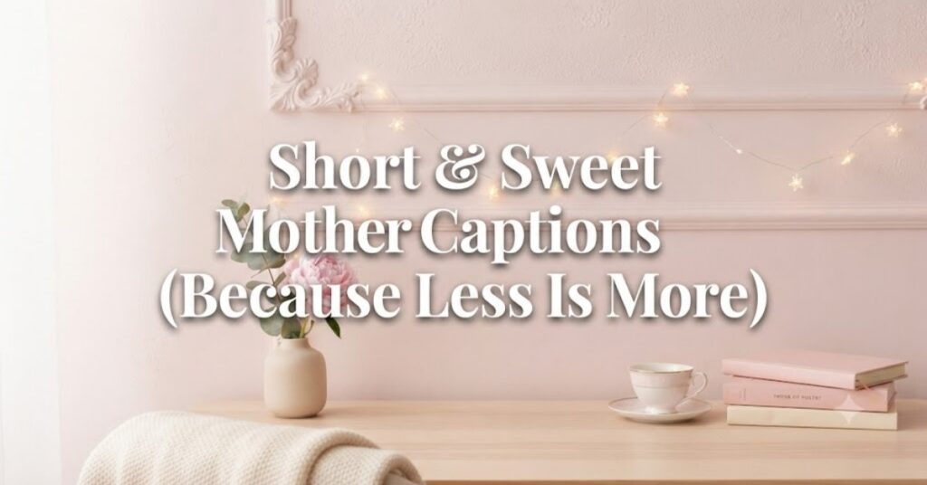 Short & Sweet Mother Captions (Because Less Is More)