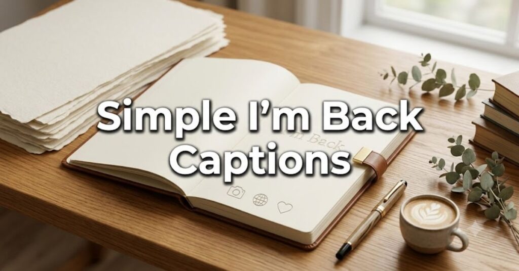 Simple I'm Back Captions