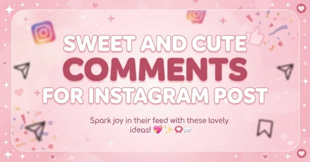 Sweet and Cute Comments for Instagram Post