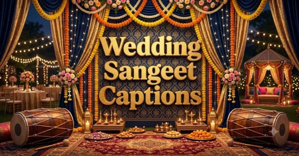 Wedding Sangeet Captions