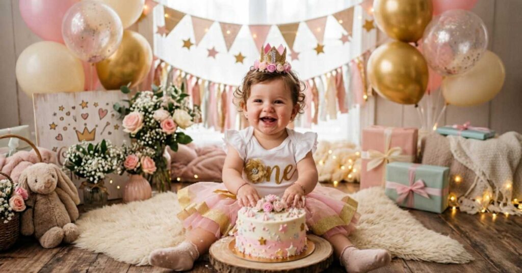 Cute Birthday Status For Baby Girl